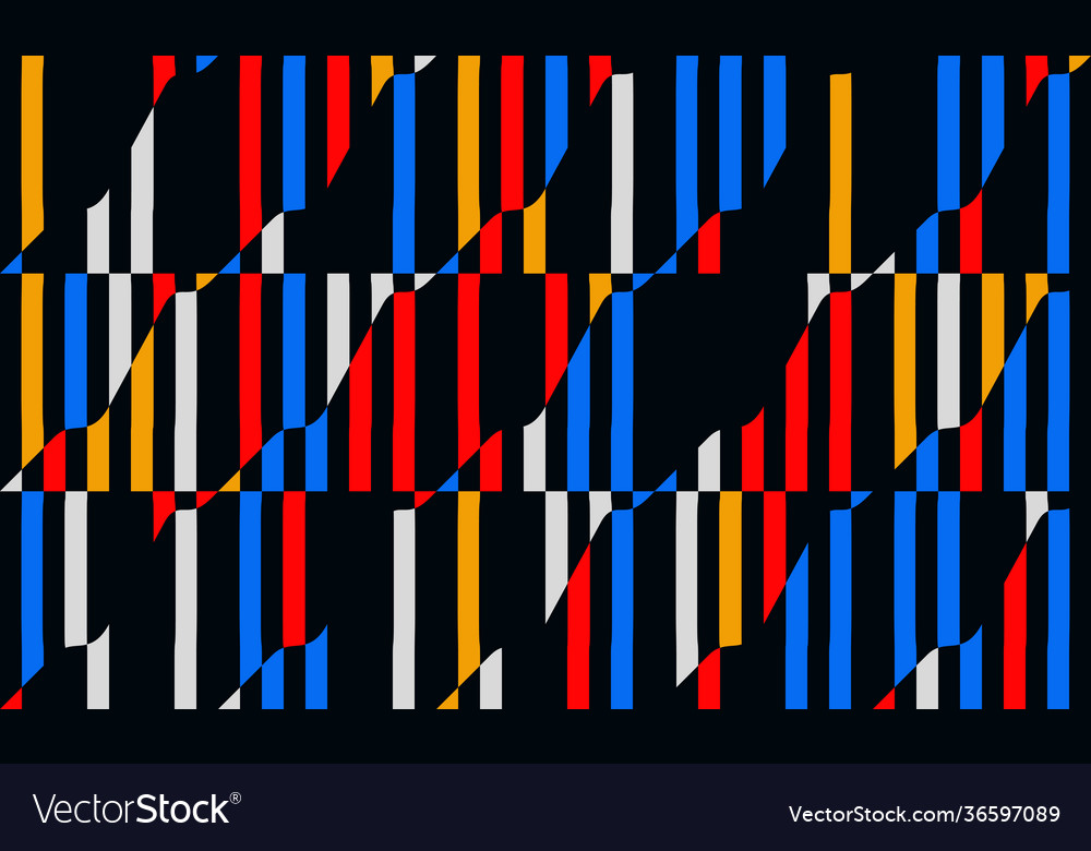 Abstract geometric pattern with transition effect vector image Abstract geometric pattern with transition effect