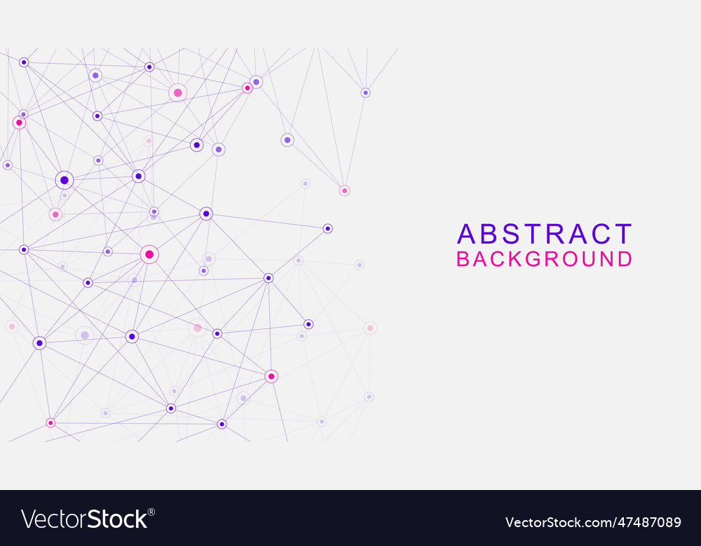 Abstract global network connection Vector Image Abstract global network connection