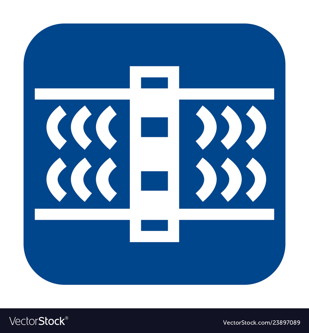 Flat design icon of guided wave testing