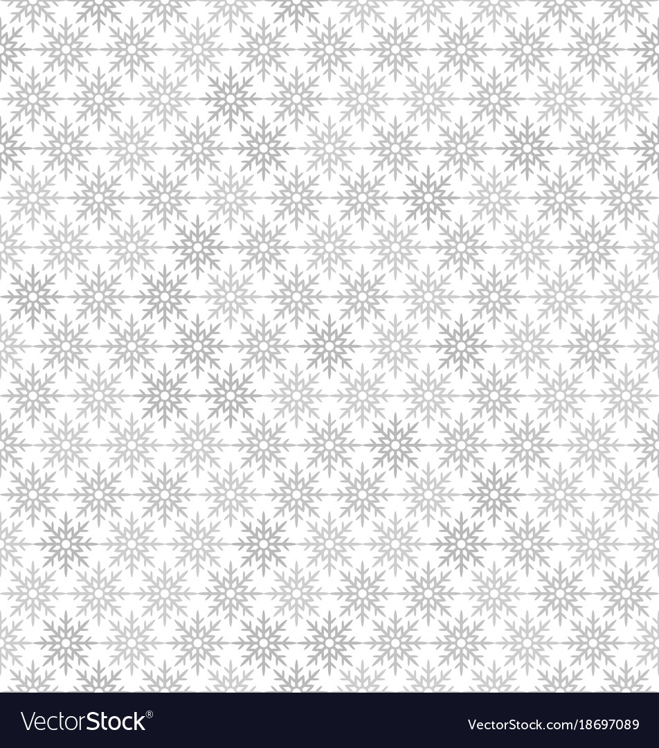 Gray snowflake pattern seamless background