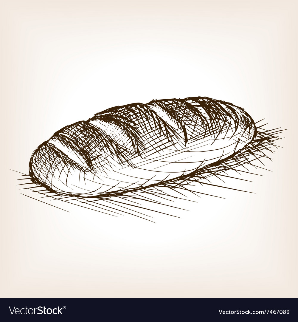 Hand-Drawn Bread Sketch