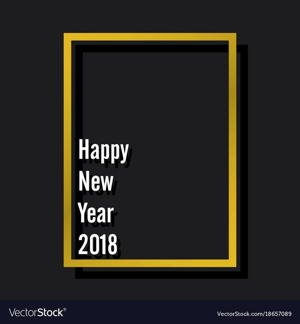 Frohes neues Jahr 2018 poster design