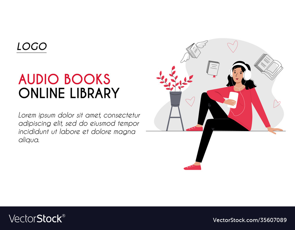 Horizontal banner header for web page template