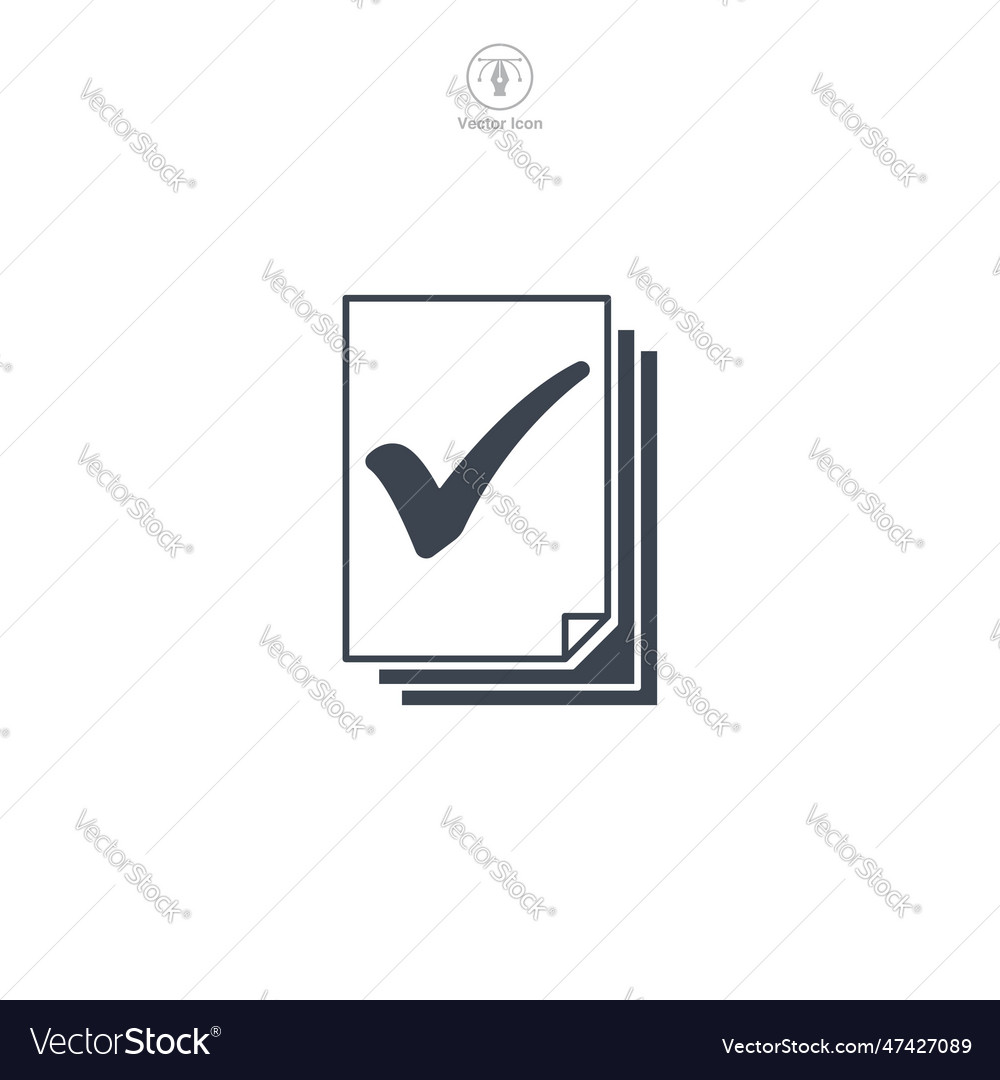 Icon of a document or file folder Vector Image Icon of a document or file folder