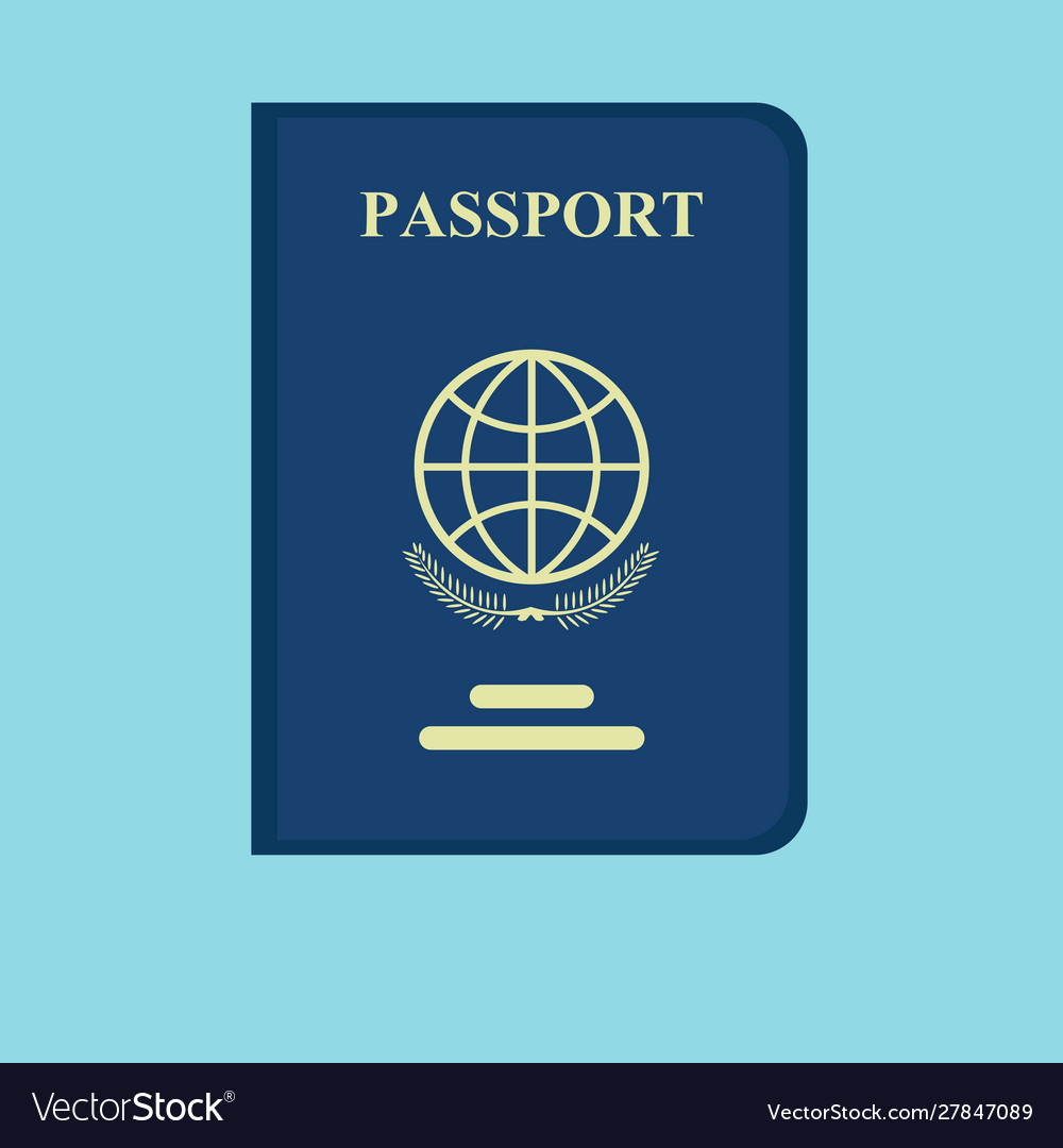 Immigration services passport icon