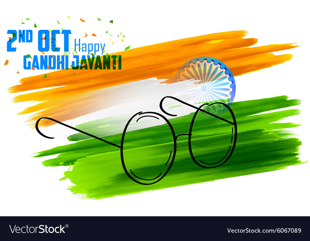 India background for gandhi jayanti Royalty Free Vector