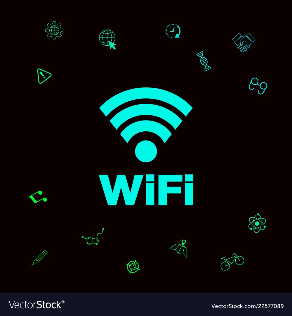 Internet connection symbol icon graphic elements