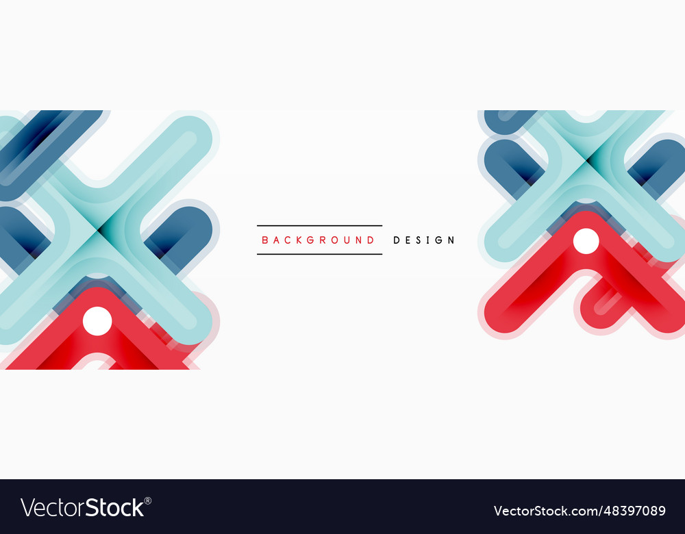 Minimal geometric background cross line design Vector Image Minimal geometric background cross line design