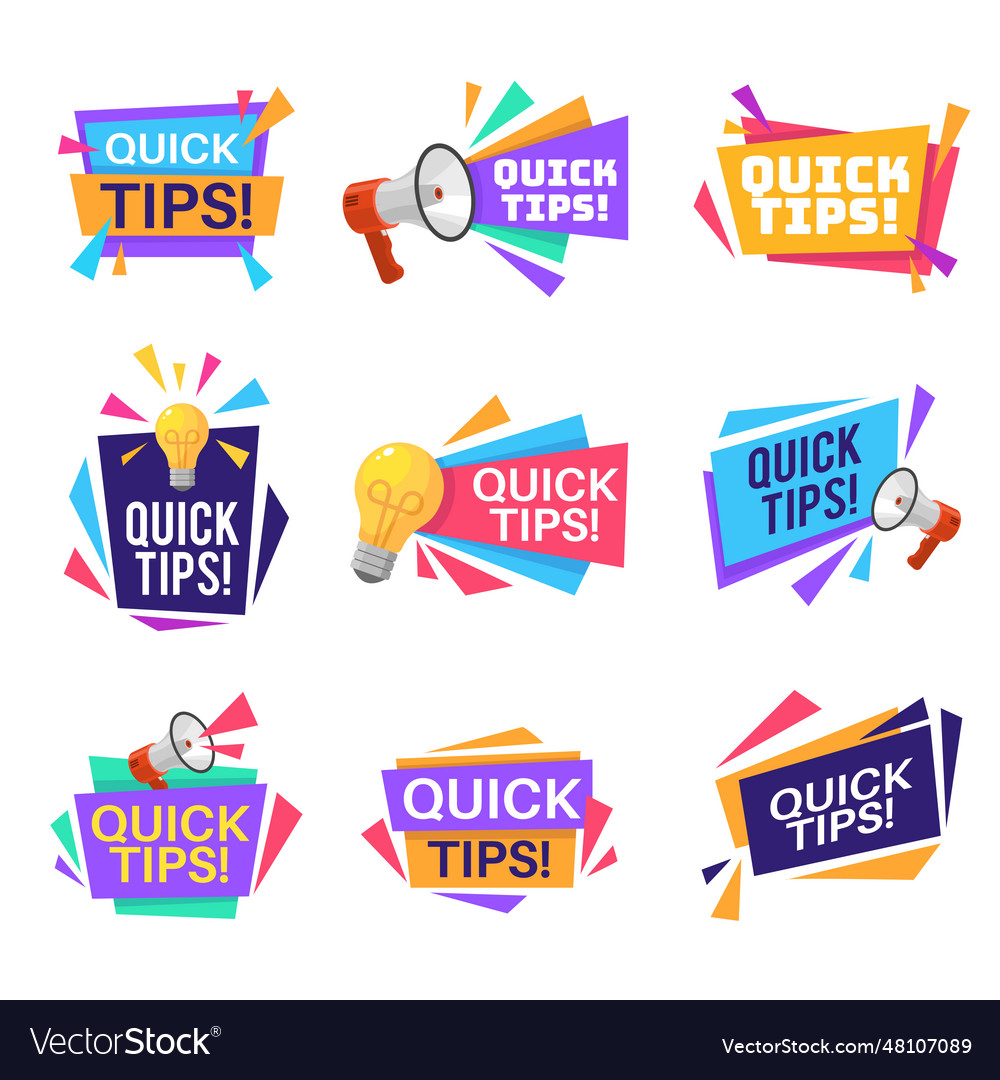 Quick tip labels helpful tricks and advice blog