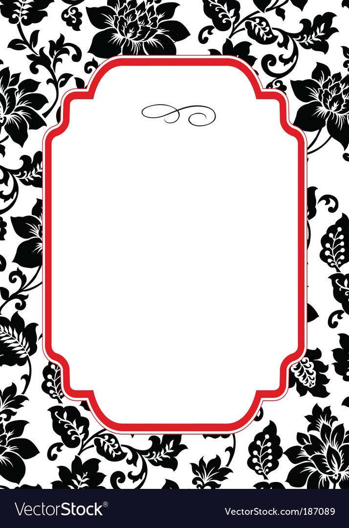 Rose pattern and frame Royalty Free Vector Image