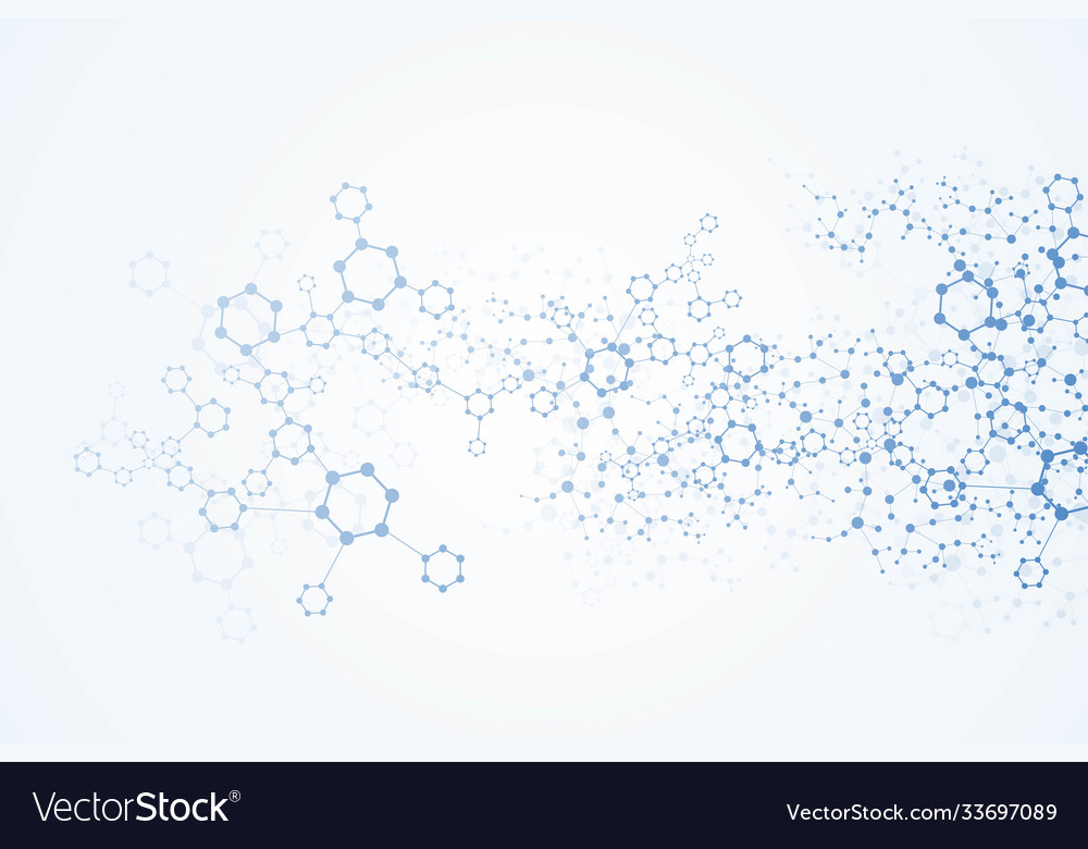 Science network pattern connecting lines and dots vector image Science network pattern connecting lines and dots