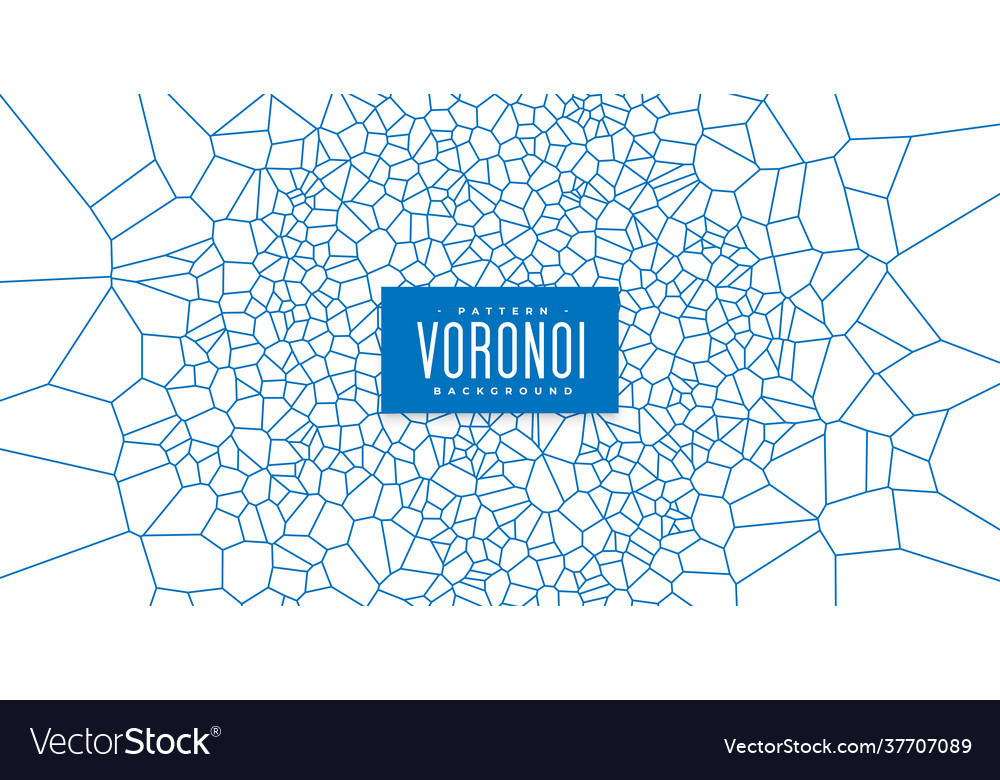 Voronoi Cells Abstract Pattern