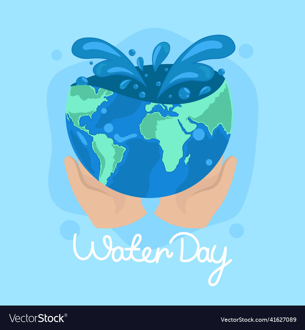 Water day celebration Royalty Free Vector Image