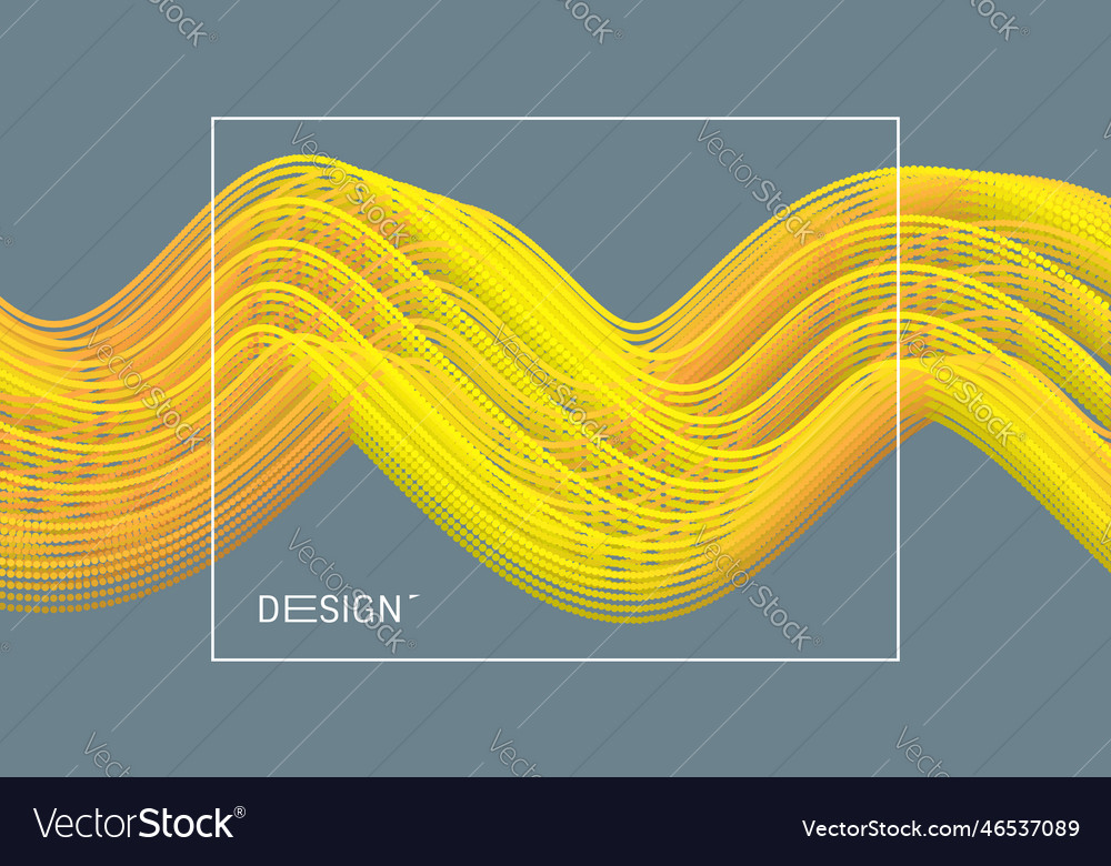 Wavy Hintergrundfeld mit dynamischen Partikeln vector image Wavy Hintergrundfeld mit dynamischen Partikeln