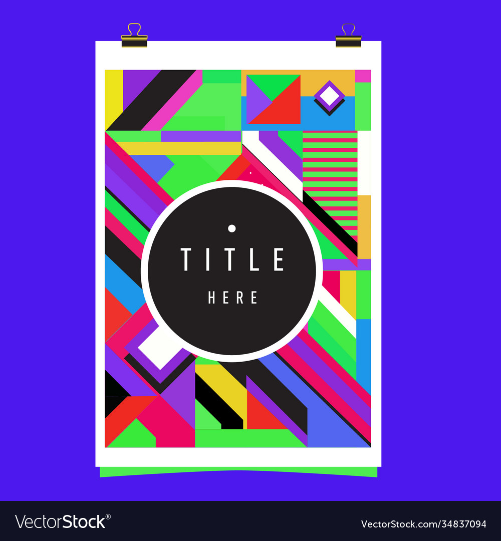 Abstract colorful geometric pattern background vector image Abstract colorful geometric pattern background