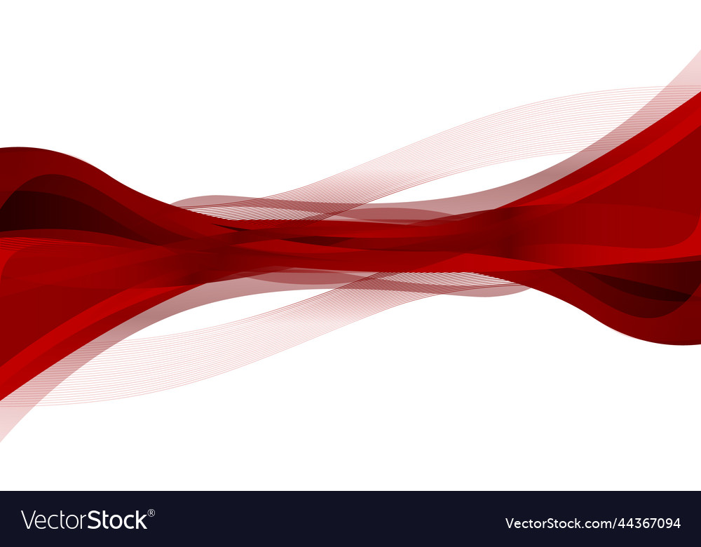 Abstract red wave curve background design