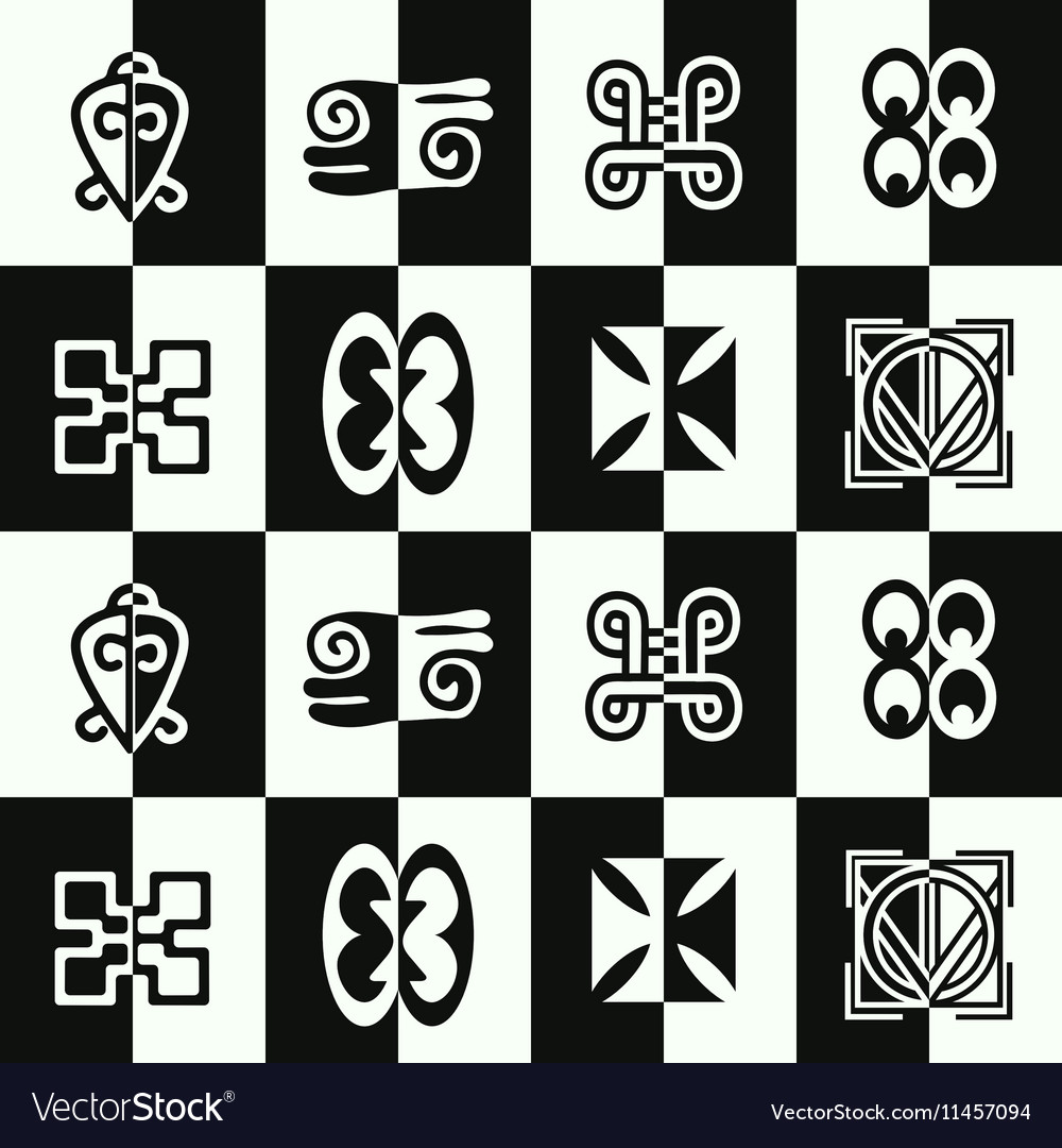 Adinkra Symbol Pattern