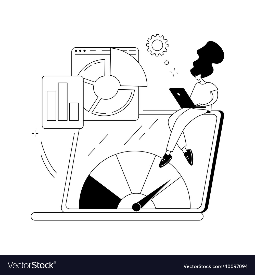 Benchmark testing abstract concept vector image Benchmark testing abstract concept