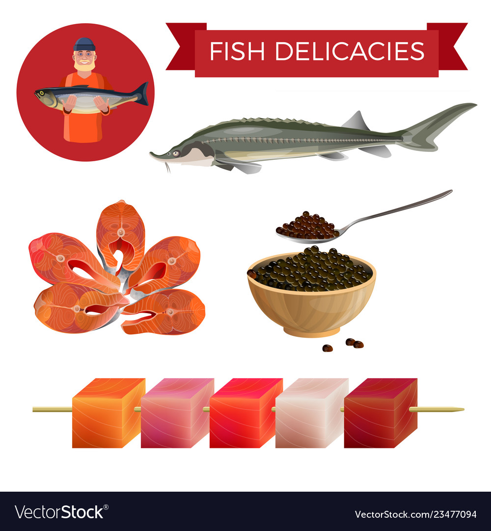 Fish delicacies set