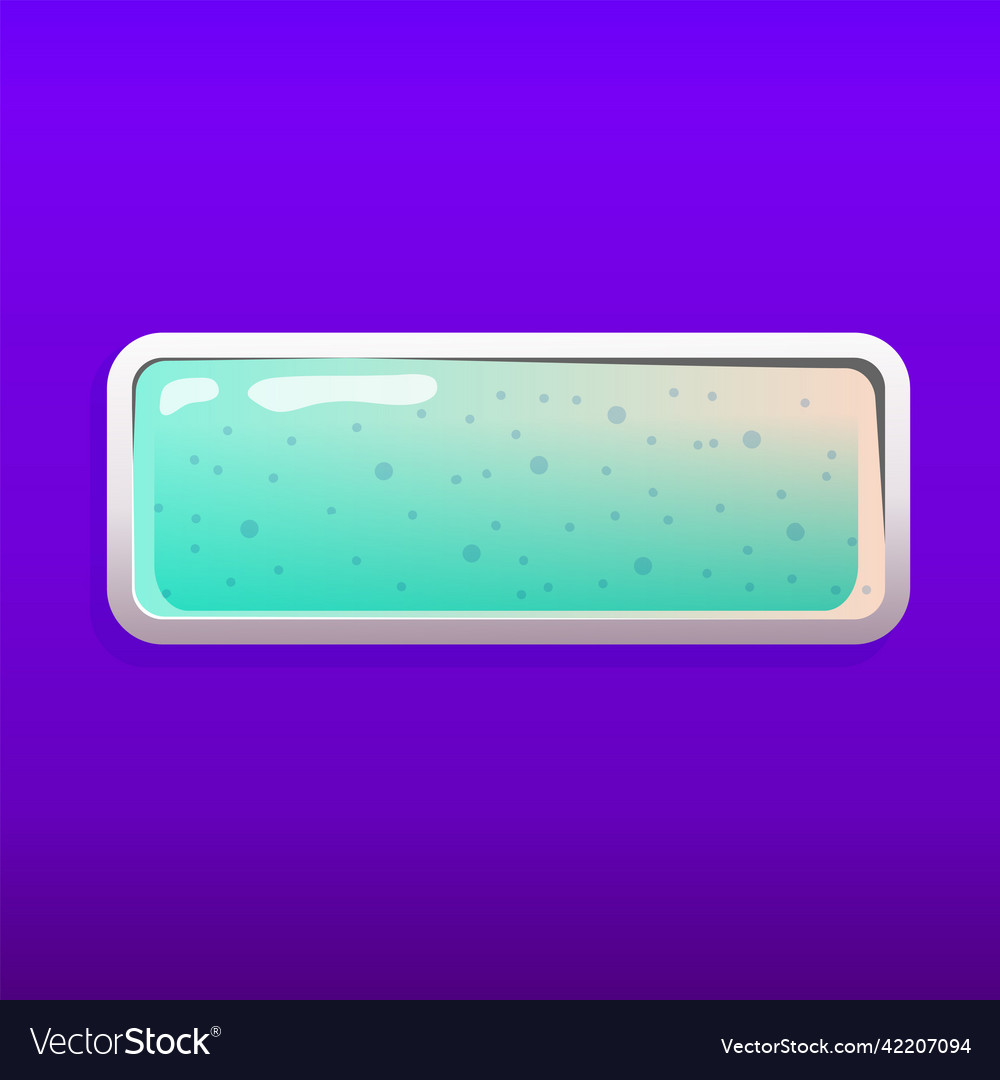 Game button in 2d style on colorful background vector image Game button in 2d style on colorful background