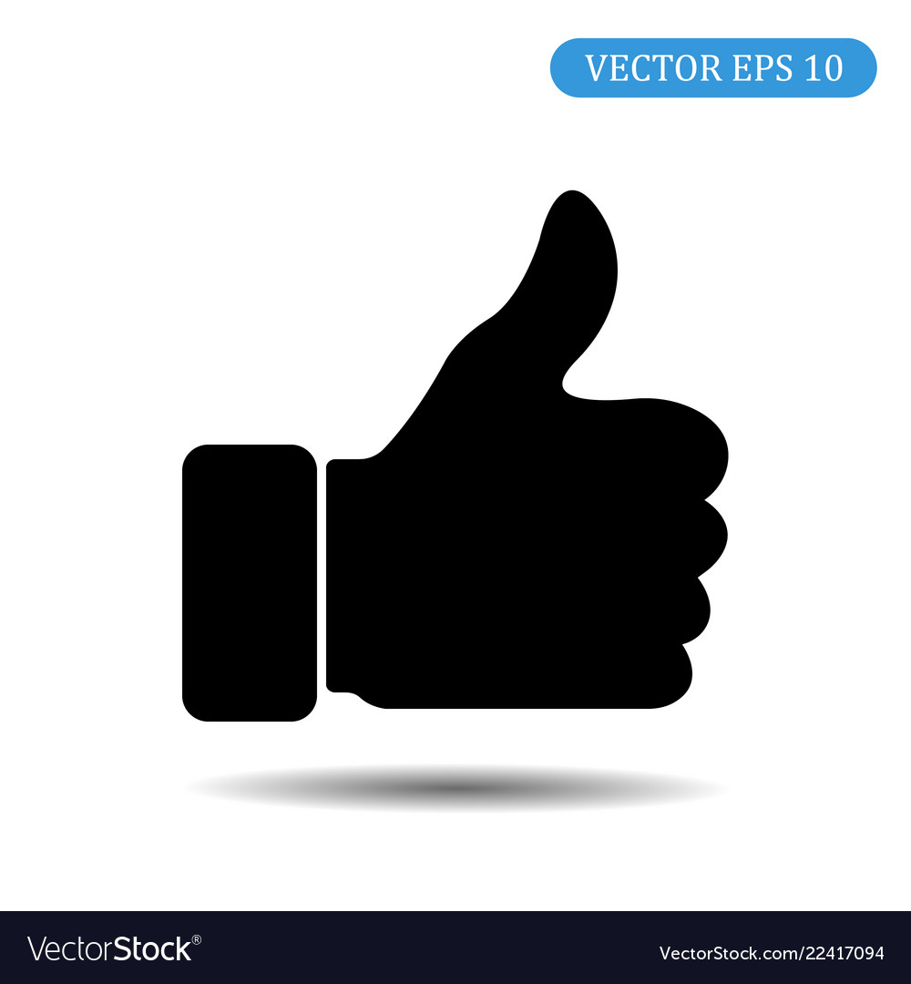 Download Like icon eps 10 Royalty Free Vector Image - VectorStock