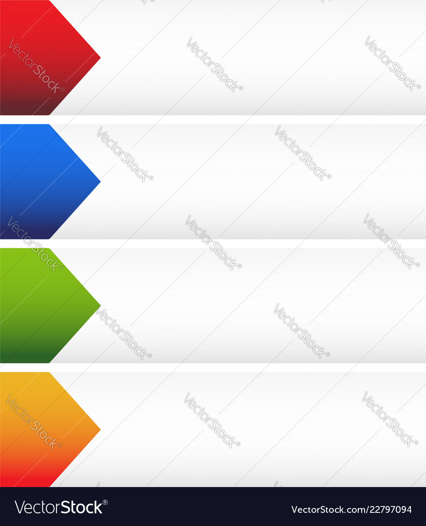 Set blank rectangular button backgrounds vector image Set blank rectangular button backgrounds