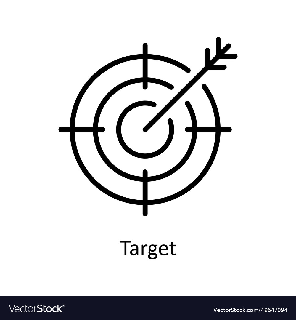 Target outline icon design