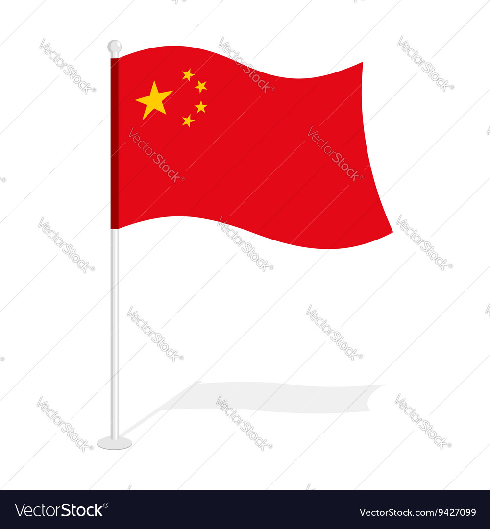 China flag official national symbol of republic