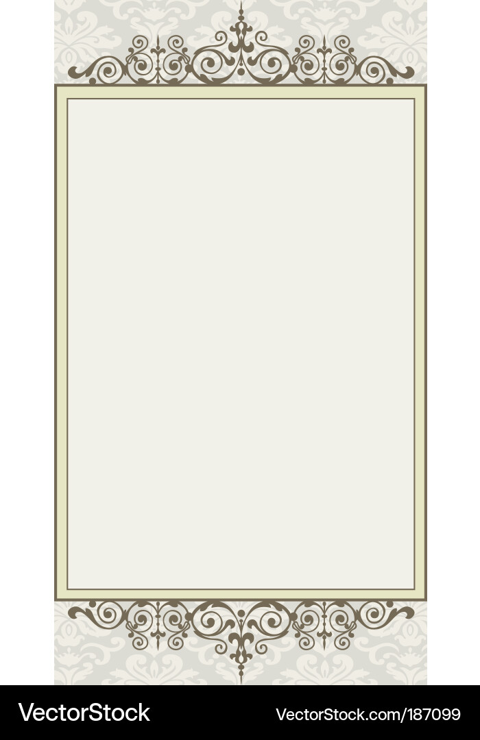 Decorative frame Royalty Free Vector Image - VectorStock