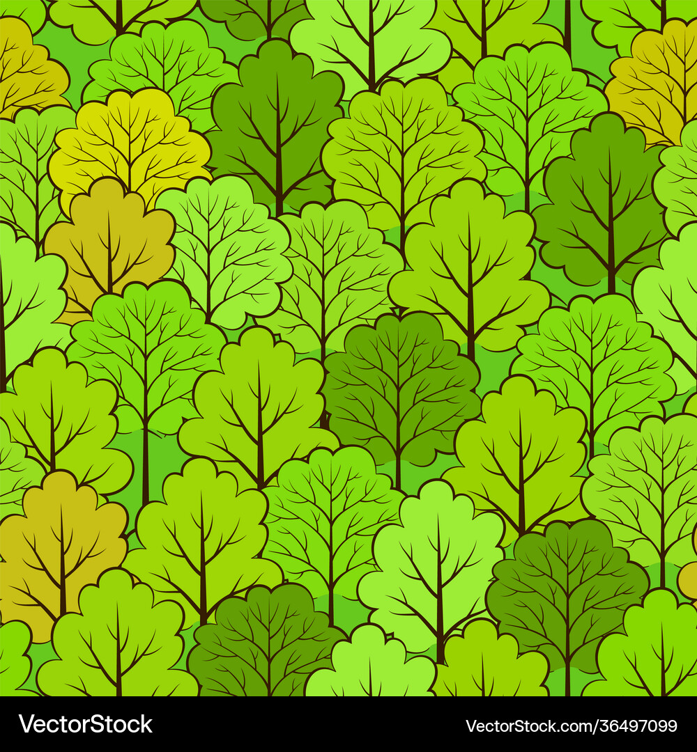 Forest seamless background Royalty Free Vector Image