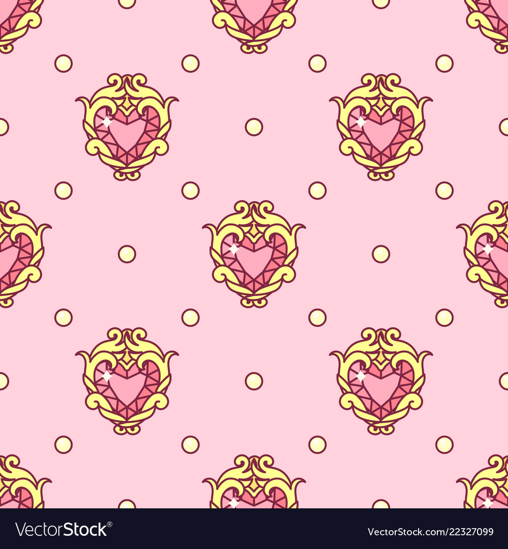 Girlish seamless pattern