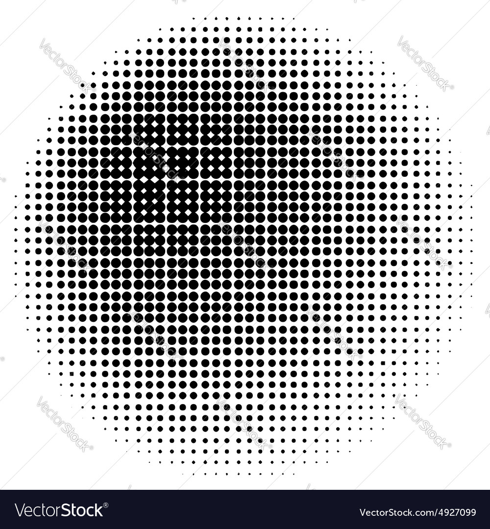 Halftone circle