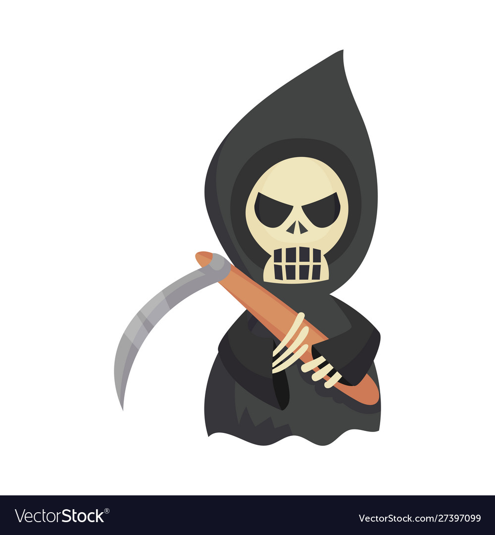 Halloween Skeleton with Scythe