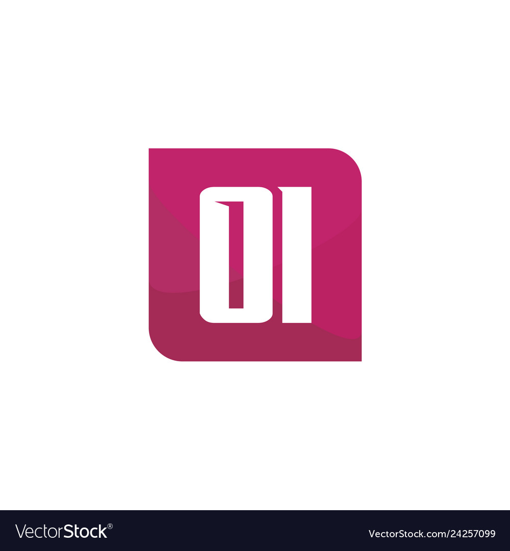 Initial letter logo oi template design