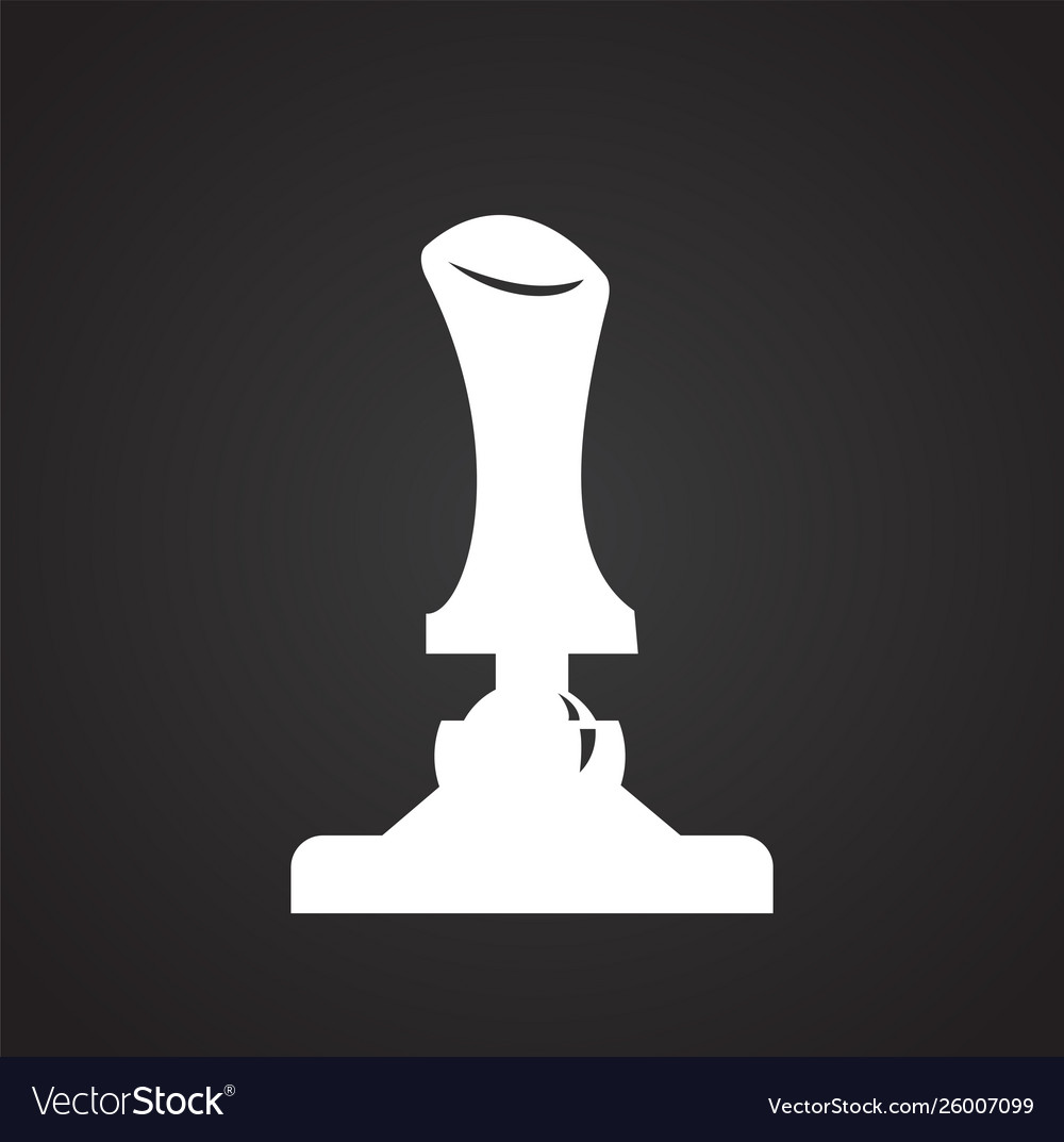 Joystick icon on background for graphic and web