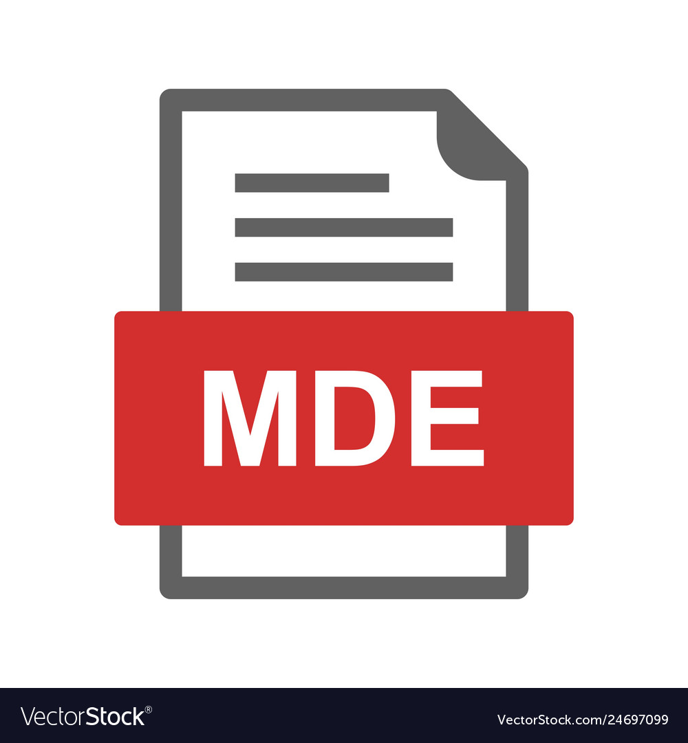 Mde file document icon
