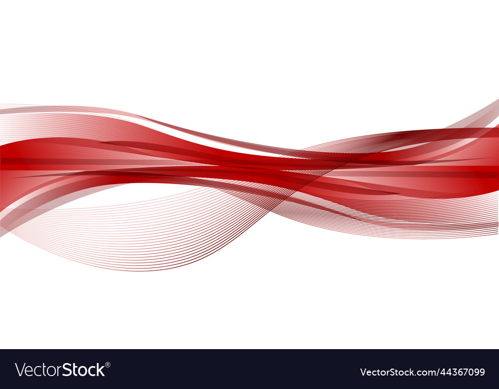 Red curved wave art design background