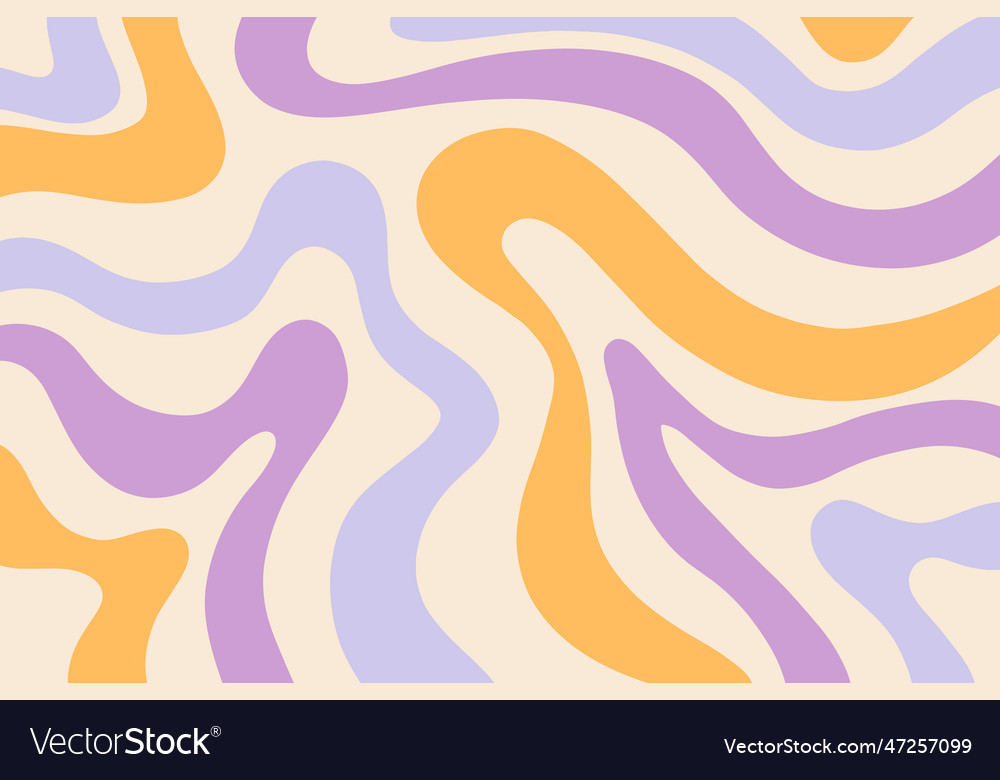 Retro marble background groovy 70s wavy pattern