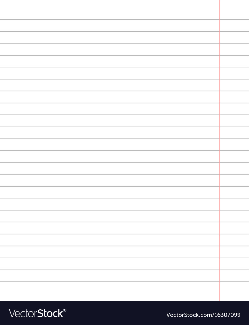School notebook in a line