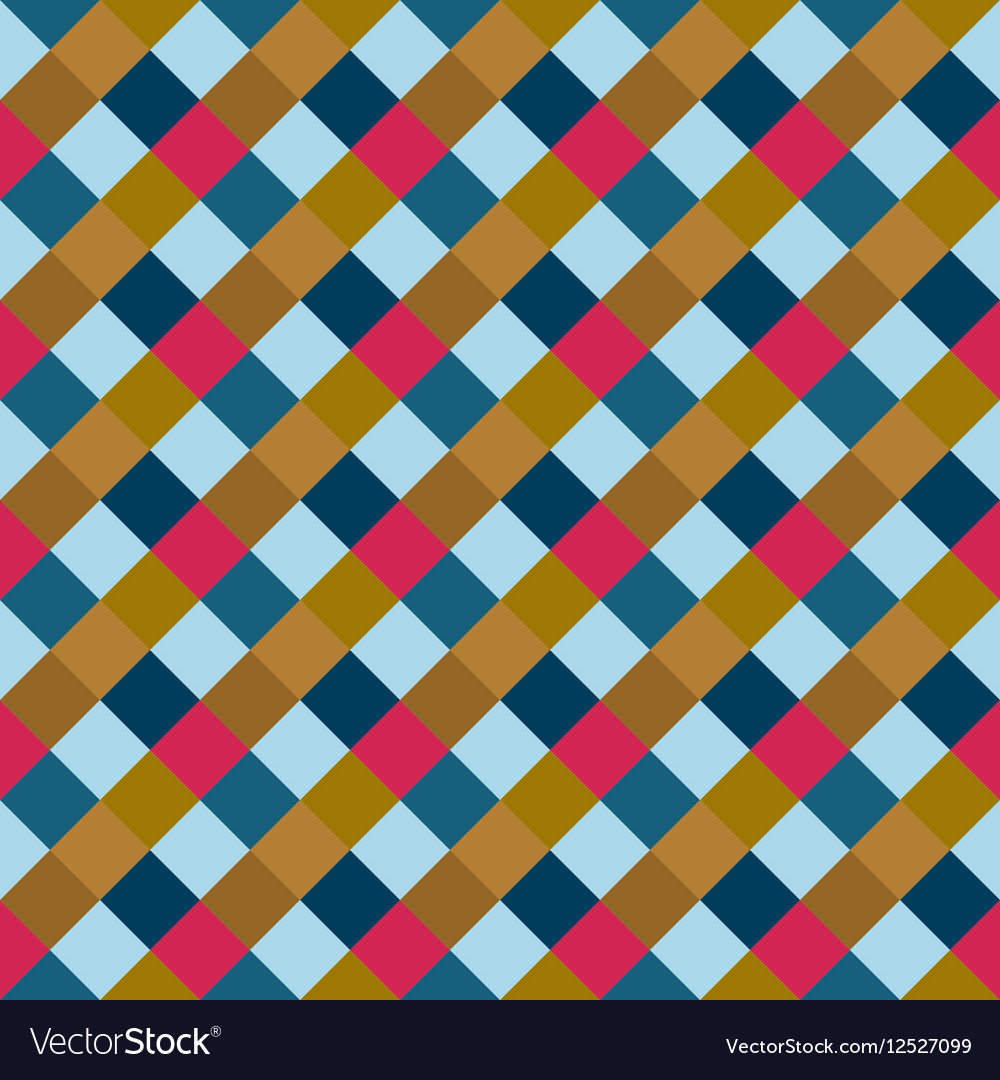 Seamless geometric checked pattern diagonal