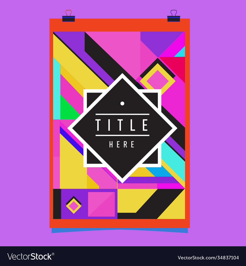 Abstract colorful geometric pattern background Vector Image Abstract colorful geometric pattern background