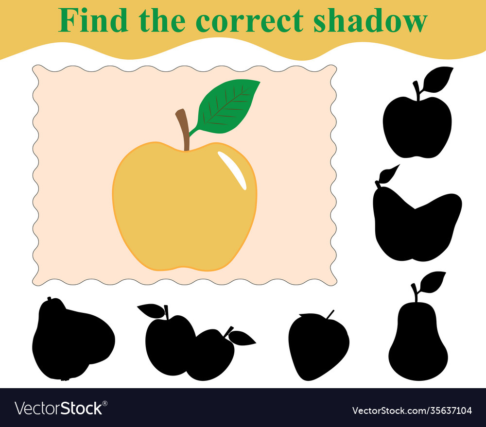 Apple Shadow Matching Game