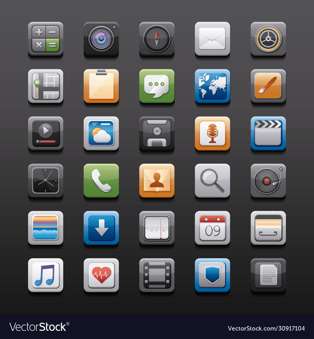 Bundle apps buttons menu panel