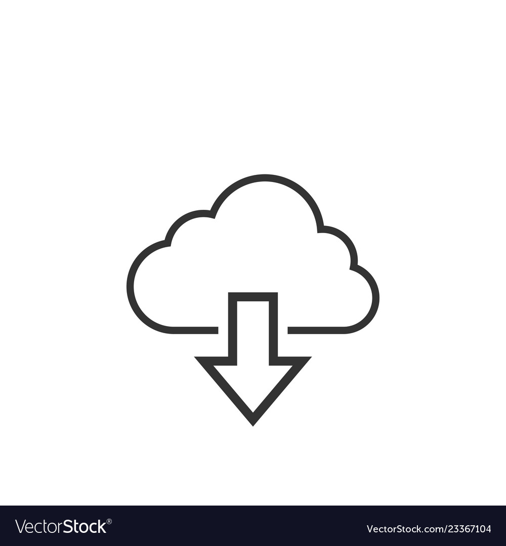 Download cloud graphic icon design template