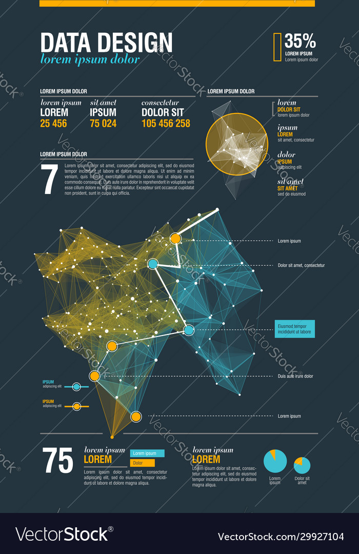 Futuristic infographic information aesthetic Vector Image