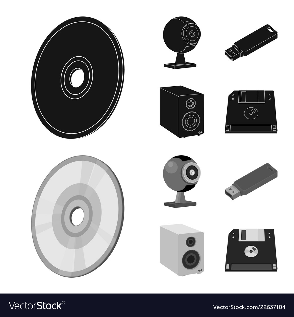 Isolated object of laptop and device symbol Vector Image Isolated object of laptop and device symbol