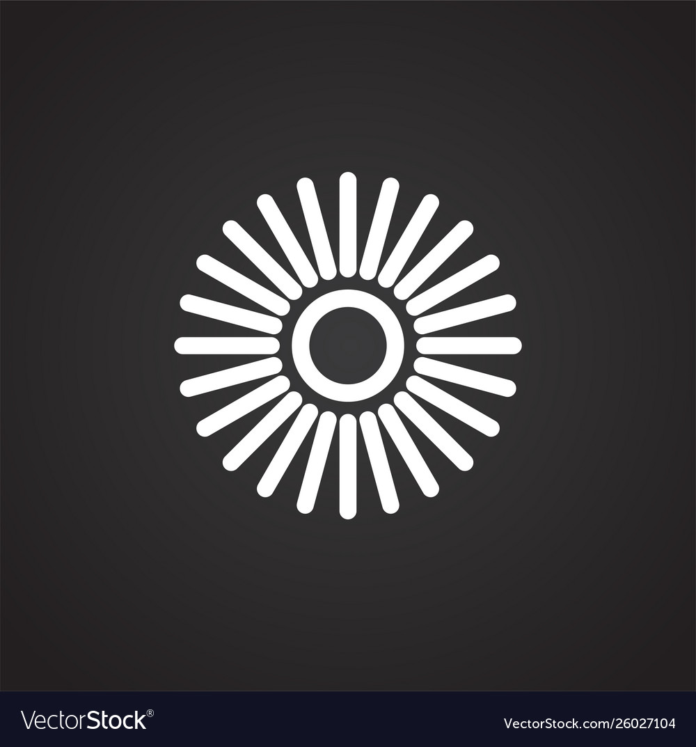 Loading related icon on background for graphic