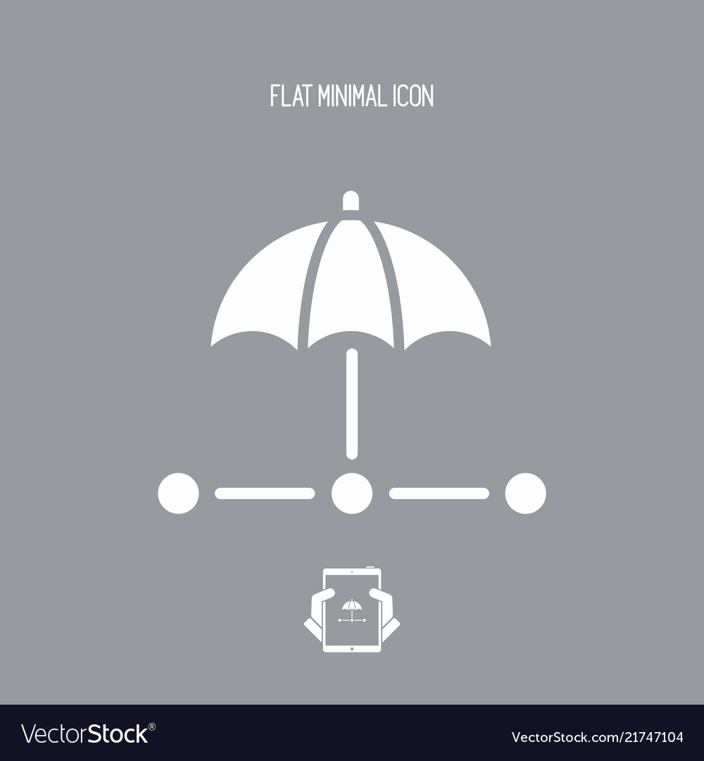Network security system - minimal icon vector image Network security system - minimal icon