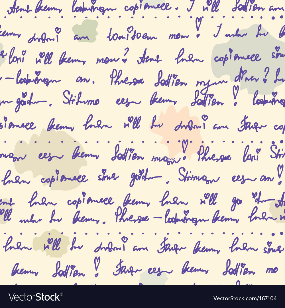 Old writing ink seamless pattern