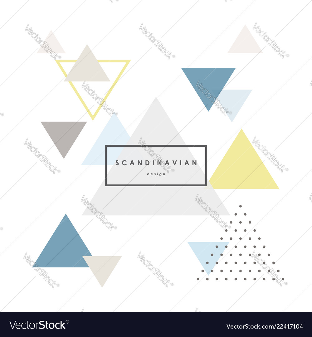 Scandinavian Triangle Background
